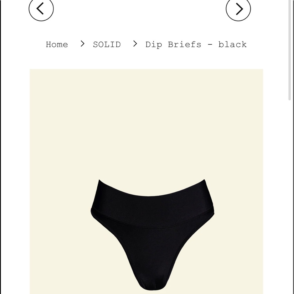 Black swim bottoms